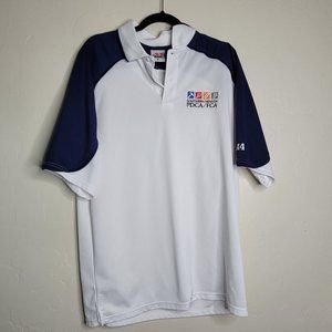 A4 Prime White Blue Size XL Mens Golf Polo Southern Nevada PDCA FCA
